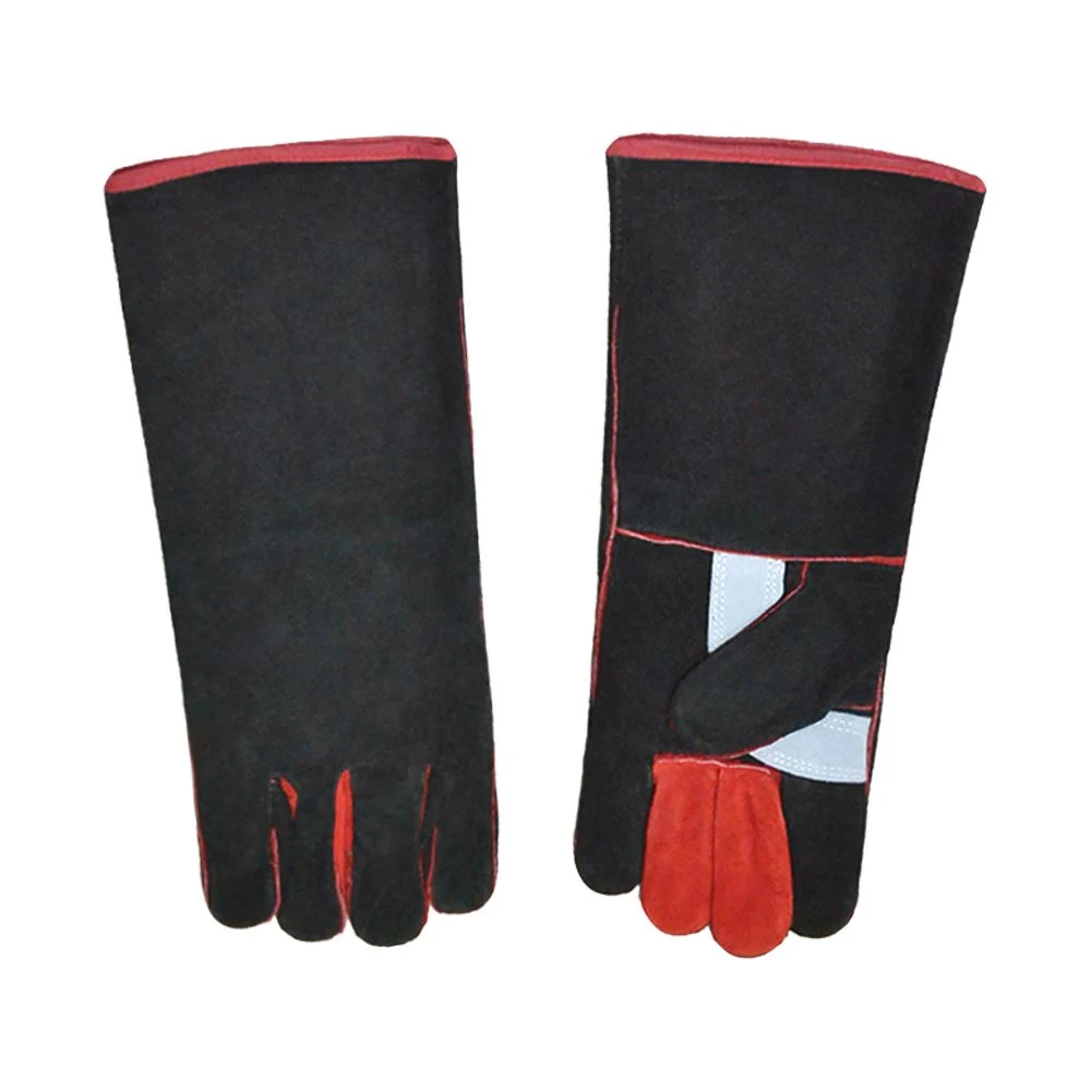 Táthú leictreacha cowhide chaitheamh-resistant lámhainní welder cosaint saothair